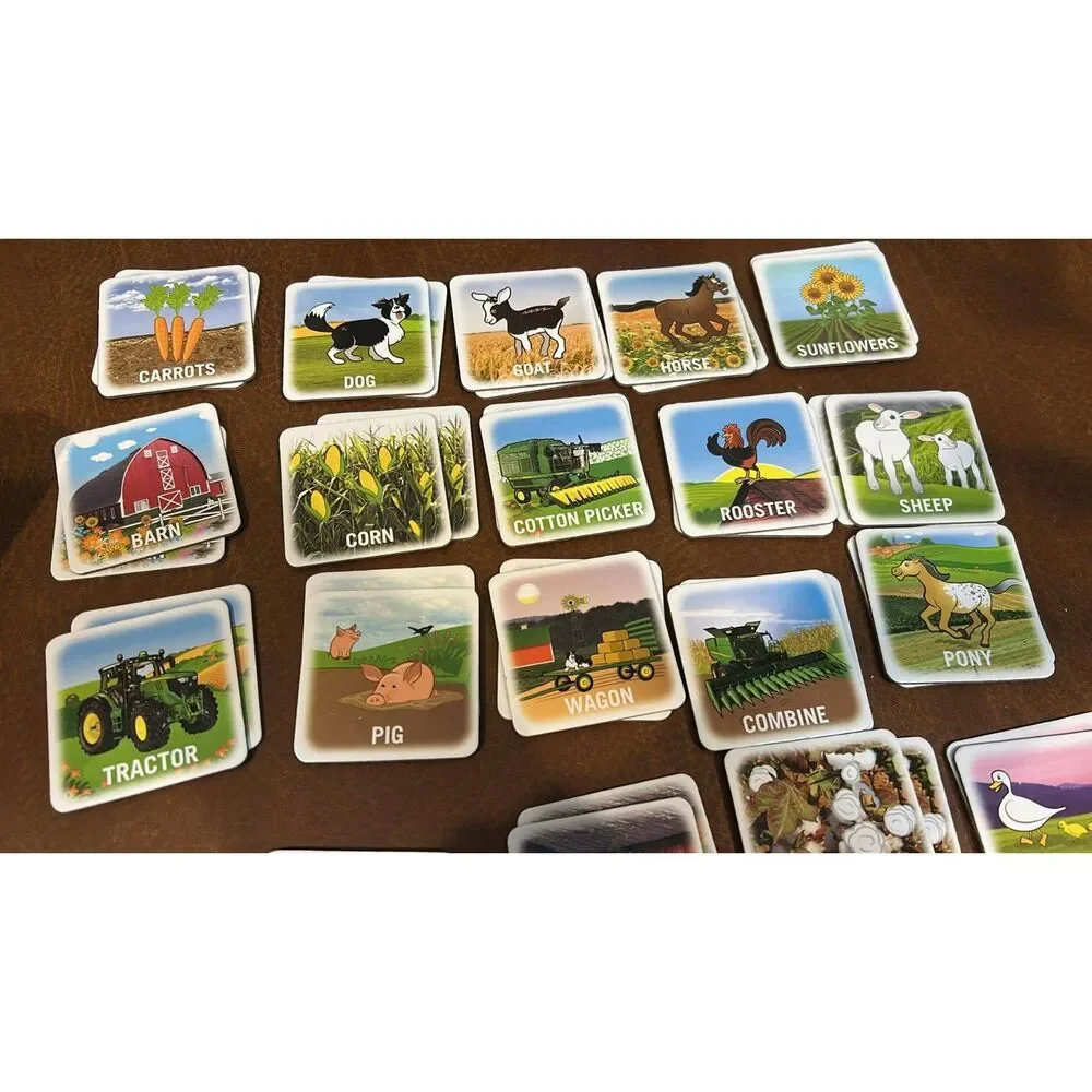 John Deere Matching Game Preschool Farm Game Masterpieces Complete